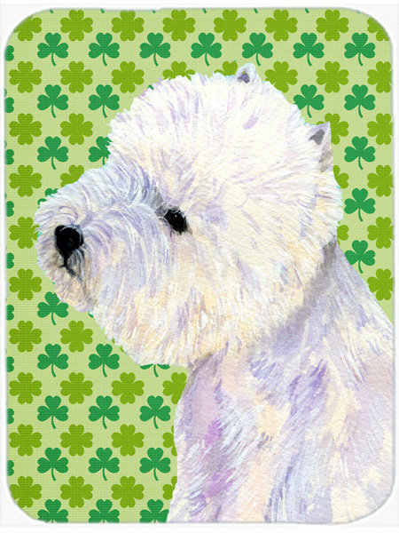 Planche à découper en verre à caroline st. patrick westie st. patrick Shamrock Lucky Irish