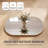 Modern Aluminum Frame Oval Wall Bathroom Mirror, Pill Shaped Vanity Mirror-1426772944-1426772945