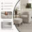 Upholstered Swivel Barrel Chair with Storage Ottoman, 24.5″ Wide Small Accent Chair, 360° Rotation-113410036