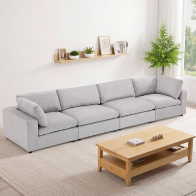 Canapé modulaire 154,4 po à 4 coussins