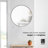 Hubba 34" Round Wall Mirror with Metallic Frame for Bathroom, Entryway, Living Room-39722033