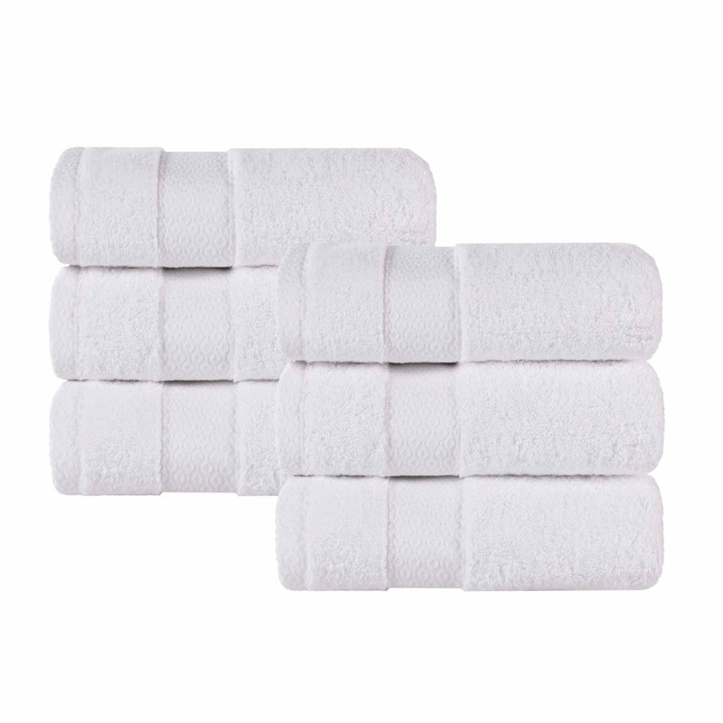 Treiber Egyptian Giza Cotton Hand Towel, White