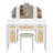Makeup Vanity Desk With 13 Hollywood Bulbs, 3 Lighting Modes, And Ample Storage For Modern Glamour