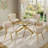 5 - Piece Round Glass Dining Set-1735099859-1735099862