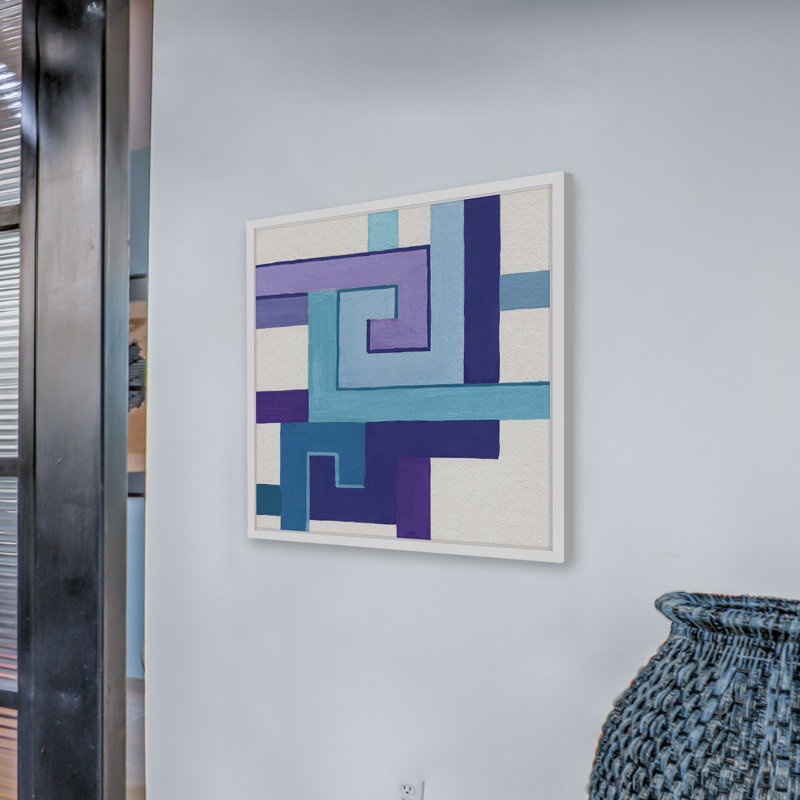 « connected », reproduction de peinture à l’aquarelle encadrée, H 12 po x l 12 po