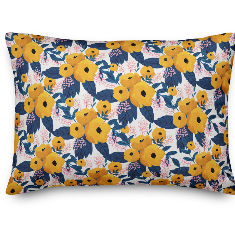 Floral Throw Pillow