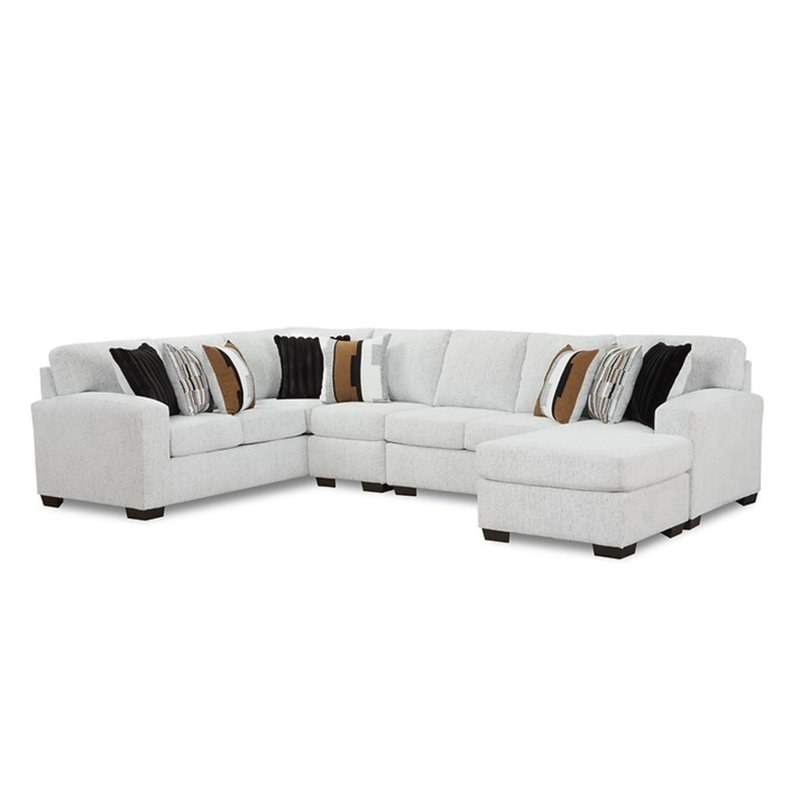 Canapé modulaire faisant face à la droite Posh, Polyester beige