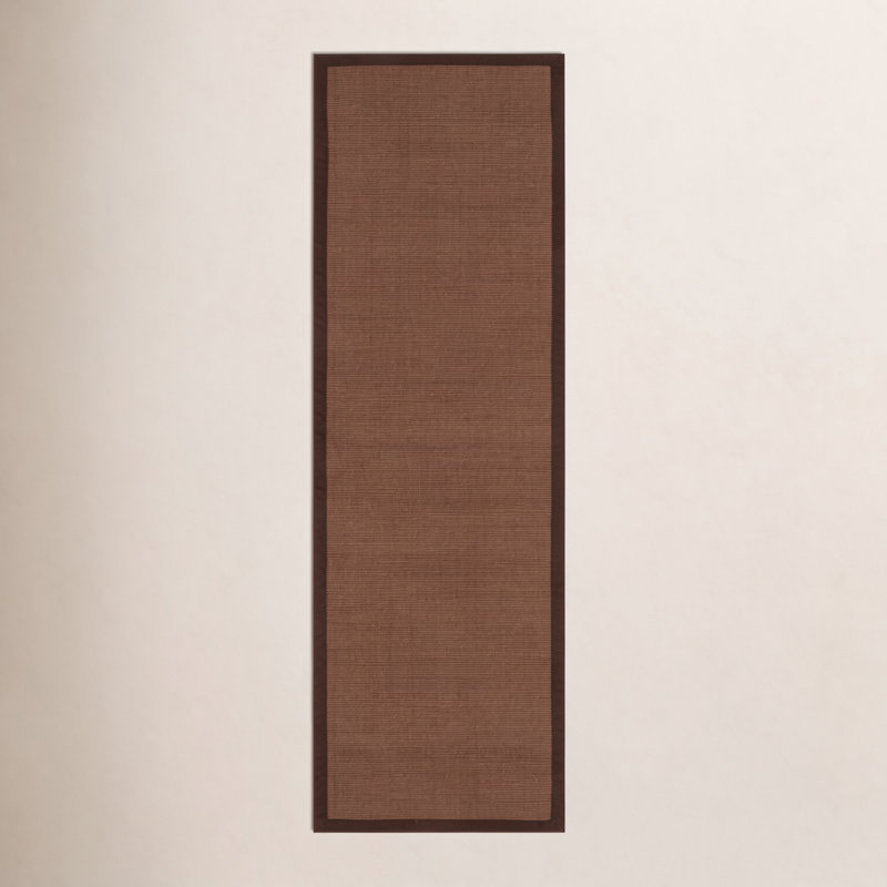 Cybil Auckland Jute Brown Area Rug, Runner 2'6" x 8'
