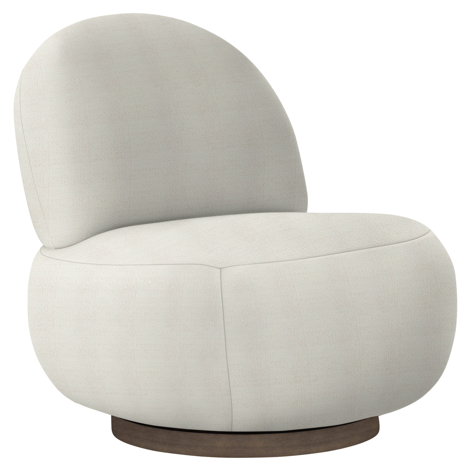Lulu 29'' Wide Swivel Side Chair, Aged Gray, Dorado Snow Crypton® Chenille 5558-000