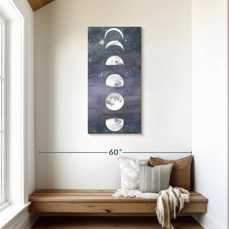 Moon Chart II, 42" H x 21" W