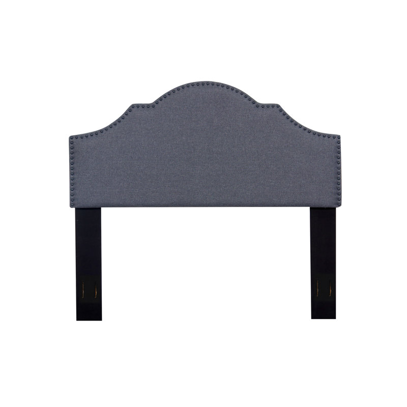 Imala Upholstered Headboard, Dark Gray