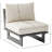 Hubery Aluminum Outdoor Armless Lounge Chair-84480169-84480172
