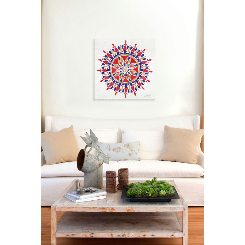 « america mandala », impression, H 37 po x l 37 po x P 1,5 po, Toile
