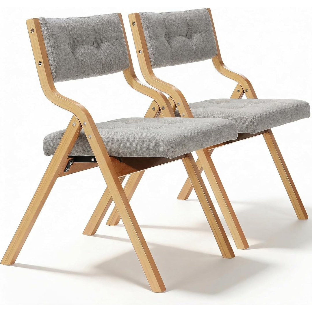 Lj-881 Bentwood Folding Chair with Cushion 2pcs - Beige