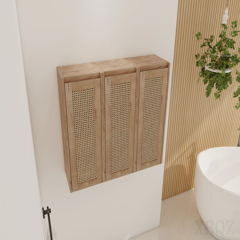 36" Bathroom Side Cabinet,Soft Close Doors,Float Mounting Design,(Kd-Packing)