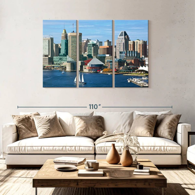 Nicci Inner Harbor Baltimore, 48" H x 74" W