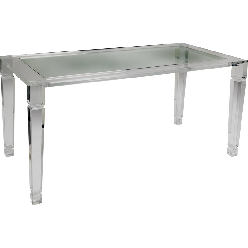 Philipe Glass Top Dining Table