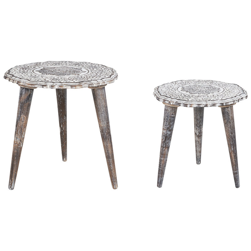 Benjie Solid Wood Nesting Tables