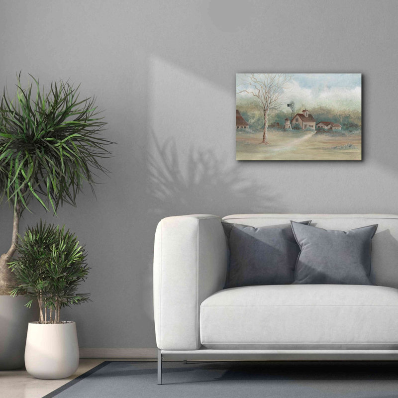 «Walsham Barns In The Distance» sur toile par Cindy Jacobs, H 18 po x l 26 po x P 0,75 po