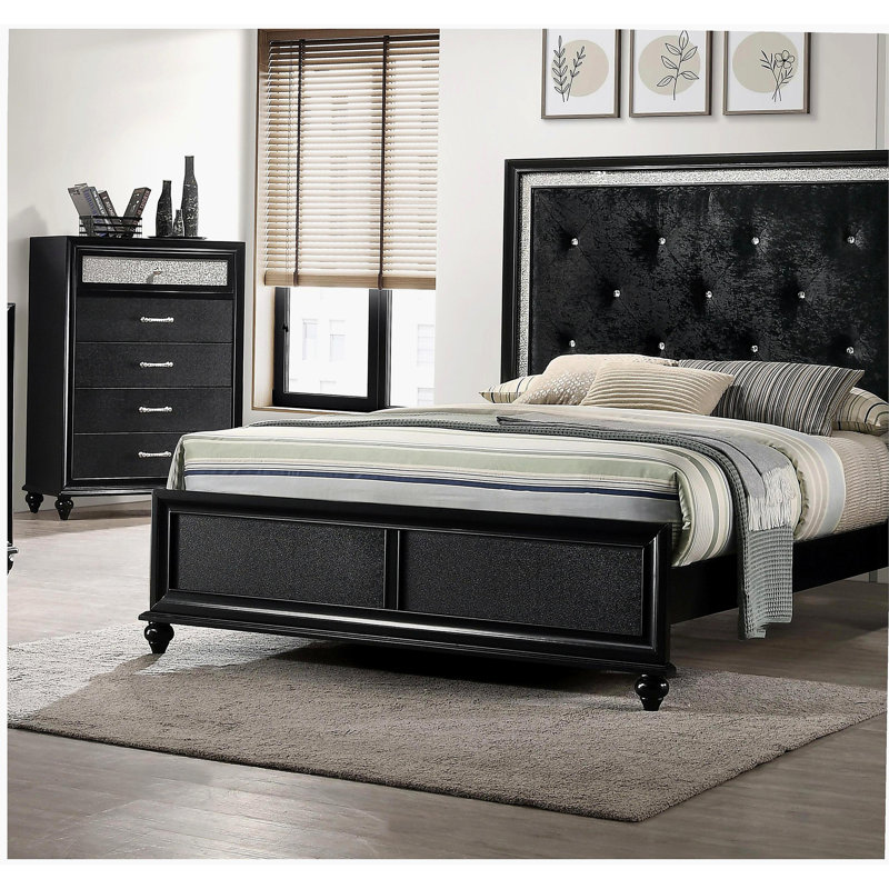 Table de chevet luxueuse 1 pièce 2 tiroirs Glam