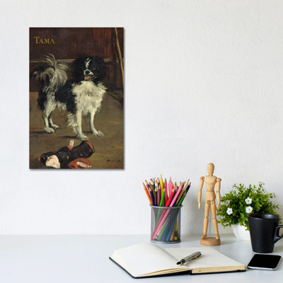 Tama, The Japanese Dog, C by Edouard Manet - Wrapped Canvas Painting