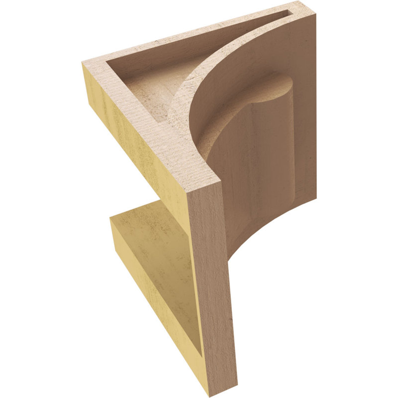 Bois de cèdre brut Viola TimberThane Corbel, apprêté brun clair, H 5 po x l 5 po x P 5 po