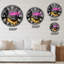 Benjamin Franklin Neon Rap - Large Modern Wall Clock-73160132