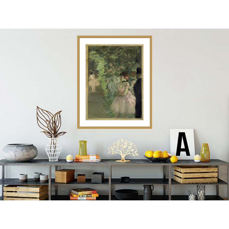 «Dancers Backstage» par Edgar Degas, impression giclée encadrée, H 41,5 po x l 33,33 po