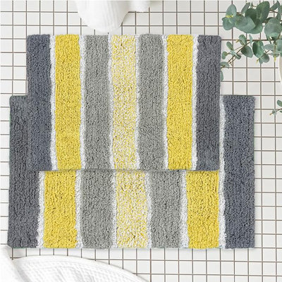 Cervantes 100% Cotton Non-Slip Bath Rug