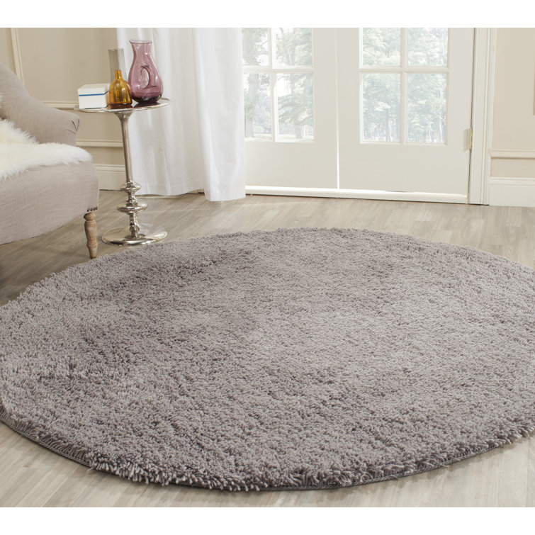Tapis gris touffeté à la main Assar