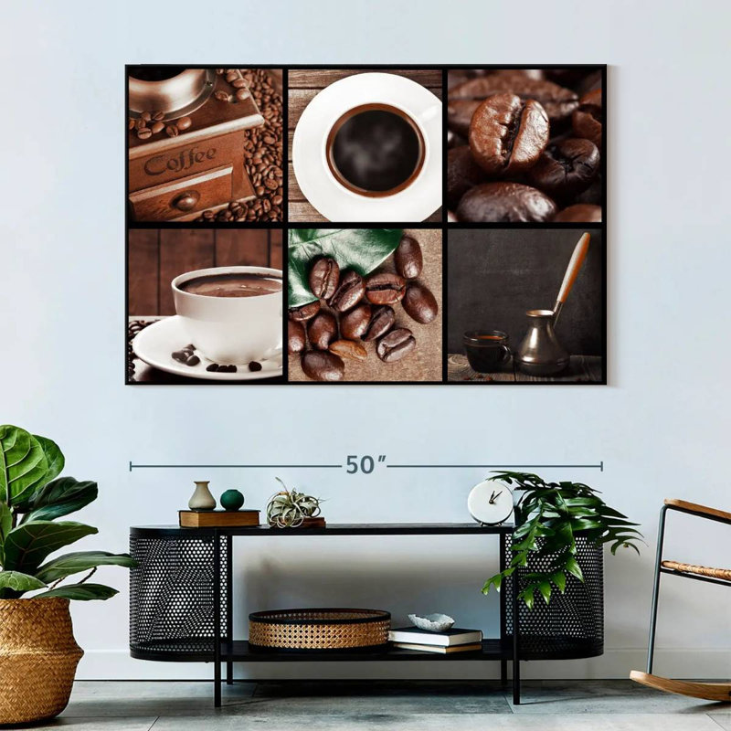 Yarlin Coffee Collage, 34" H x 51" W