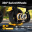 320Lb Load-Bearing  Collapsible Tailgating Wagon With All-Terrain Wheels, Adjustable Handle