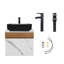Meuble-lavabo autoportant avec lavabo
