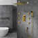Trialo Solid Brass Color Changing LED Rain Shower Head with Adjustable Jets