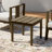 Outdoor 20.6" W Modern Solid Wood Teak Side Table-114983781