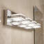 Applique murale moderne de salle de bain à DEL, 4 lumières, fini chrome poli, 66 cm (26 po), à placer au-dessus d'un miroir.-1443369490-1443369516