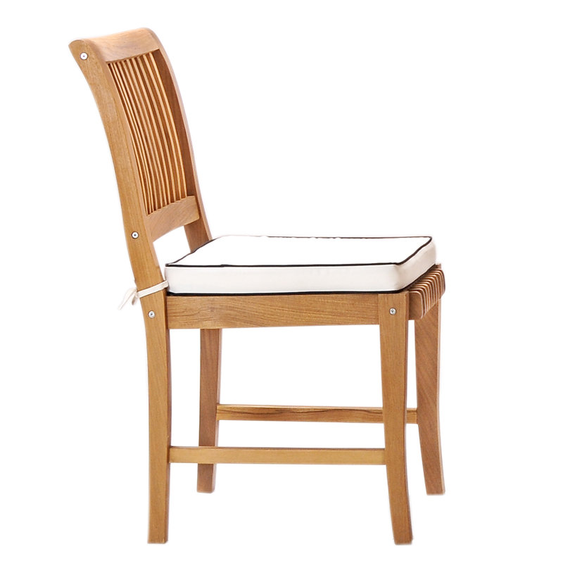 Outdoor 5 - Piece Teak Dining Set with Cushions