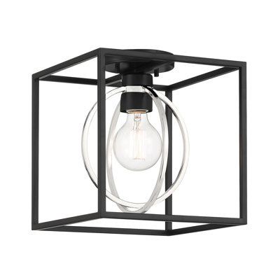 Plafonnier semi-encastré 1 lumière 10 po Mahari