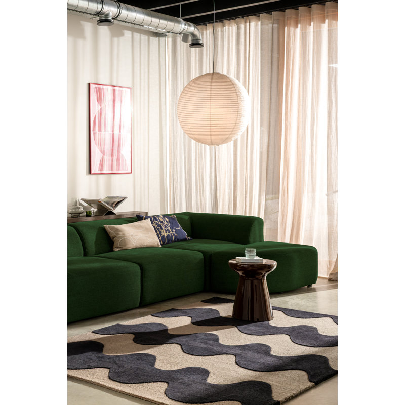 Lokki Black | 133905, Rectangle 4'7" x 6'7", Black