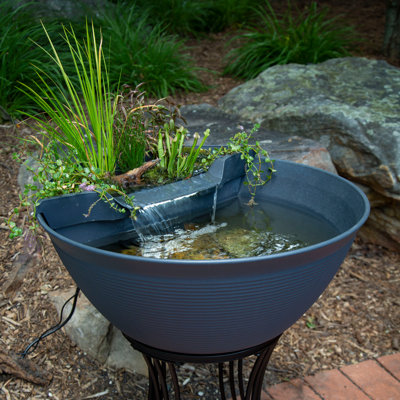 Weather Resistant Floor Fountain with Light