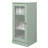100% Solid Wood 16.5" Bathroom Cabinet with Frosted Glass Door and Adjustable Shelves-1066002749
