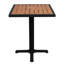 Sienna Synthetic Table 24" Sq w/922 Black Base
