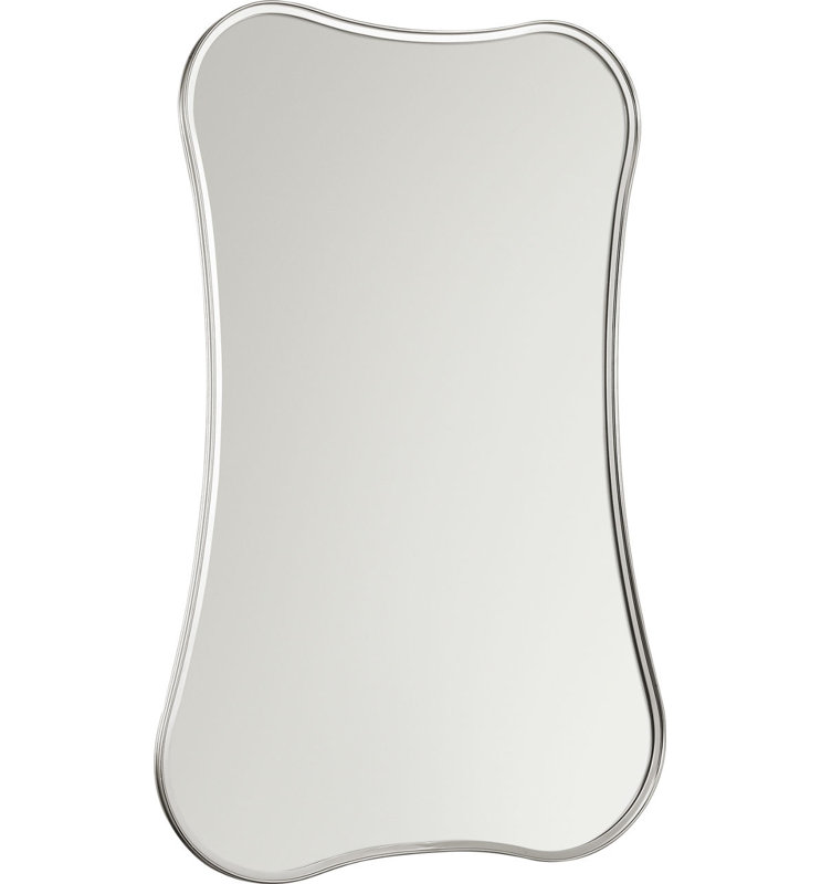 Cosway 24 x 36 Rectangular Mirror, Polished Nickel