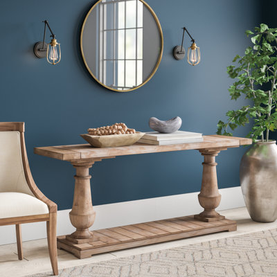 McKew 71'' Unfinished Solid Wood Console Table