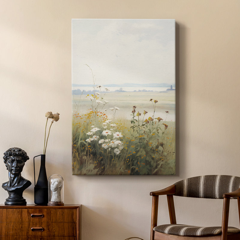 Paysage rétro XV - galerie Cavas sur mesure, H 36 po x l 24 po