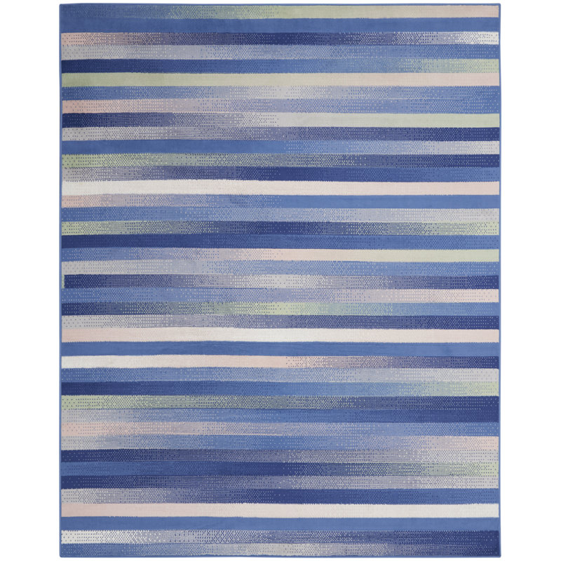 Striped Indoor Rug, Rectangle 7' x 10'