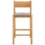 Devnie Woven Leather Counter Stool-1358552845