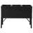 3-Section Wicker Raised Planter - Black