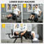 SPORTNOW Seated Leg Extension and Curl Machine Adjustable Plate Loaded