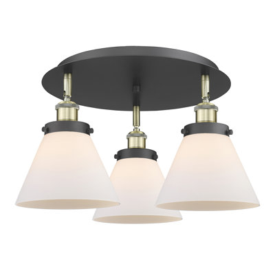 Plafonnier encastré 3 lumières Cone